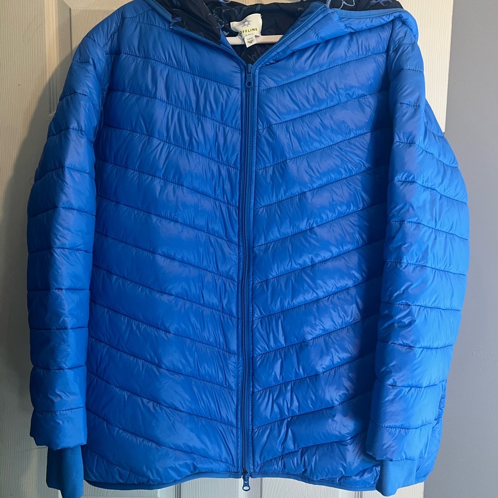 Aerie Blue Puffer Jacket